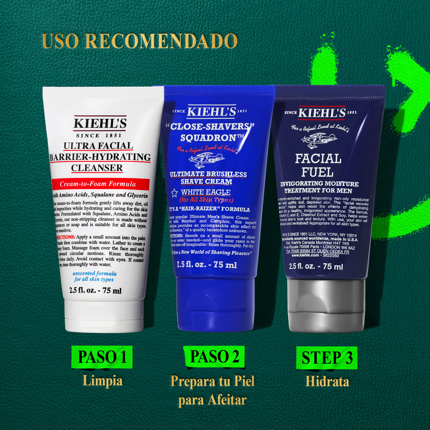 FACIAL FUEL SHAVE IT OFF+TAKE IT OFF H25 (SET PARA CUIDADO DE LA PIEL)